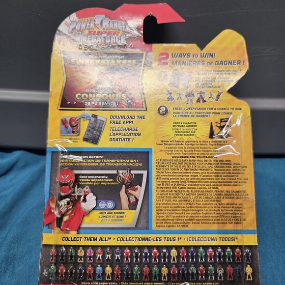 Power Rangers Megaforce Legendary Ranger Key Pack - Blue, Pink, Clear - Picture 3 of 4